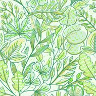 Vector floral seamless pattern N5
