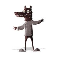 cartoon wolf man N29