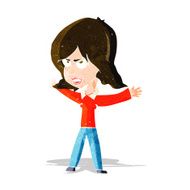 cartoon woman gesturing N24