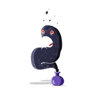 cartoon halloween ghost in bottle N15