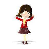 cartoon happy girl N80