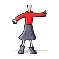 cartoon female body (add photos or mix and match cartoons) N186