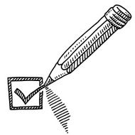 Pencil Tick Mark Drawing