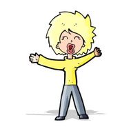 Cartoon Woman Shouting N10