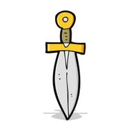 cartoon old dagger N3