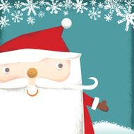 Santa Claus with copy space