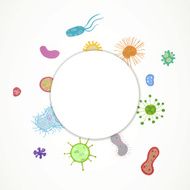 Vector Bacterium Background