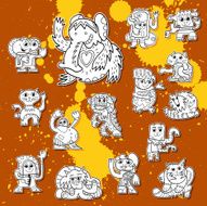 Street Art Doodle Creature Collection