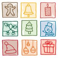 Retro christmas decorations N2