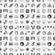 seamless doodle sport pattern