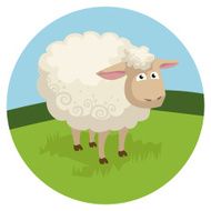 Cute Cartoon Sheep N12