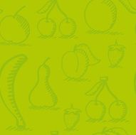 Seamless fruit pattern