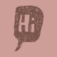 Hi speech bubble