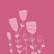 Hand drawn flowers N5