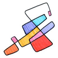 Colorful Abstract Doodle Design Element