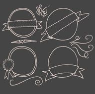 hand drawn labels N2