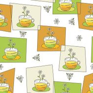 Doodled Chamomile Tea Cups N2