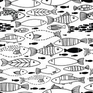 Underwater seamless pattern with fishes N2