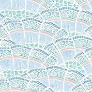 Seamless background pattern in retro style