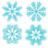 Doodle sketch Snowflakes