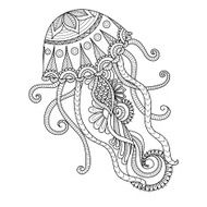 jellyfish coloring page N2