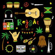 Vector reggae set N2