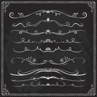 Hand-drawn line border set N22