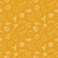 doodle meal seamless background N2