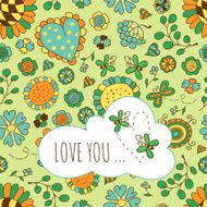 Floral Greeting Card N18