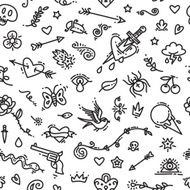 Old School Tattoo Seamless Pattern