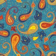 Multicolor Seamless Paisley Pattern N4