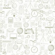 Education seamless background - vector