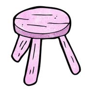 cartoon pink stool N4