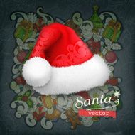 Santa Claus hat vector icon