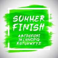 Brush Style Hand Draw Font Abc N2
