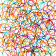colored marker scribbles on a white background