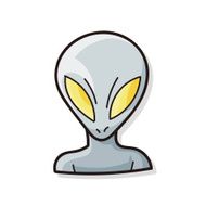 alien doodle N4