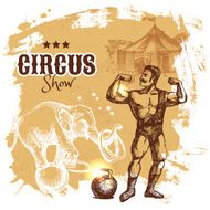 Hand drawn sketch circus and amusement vector illustration Carn N4