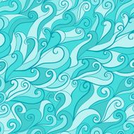 Seamless wave hand-drawn pattern N8