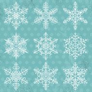 Blue background with snowflakes vector N4