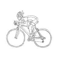 Racing cyclist Doodle