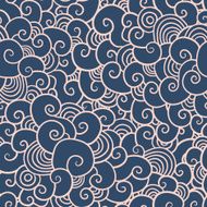 Samless pattern with doodle bright swirls N2