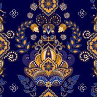 Floral Paisley seamless pattern