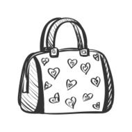 doodle purse