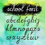 Vector alphabet Hand drawn letters S N2