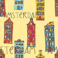 Seamless amsterdam holland background N4