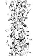 Vector Background with Music Notes N25