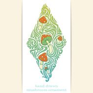 Abstract Ornament of Mushrooms One
