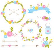 Cute flower wreath
