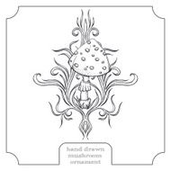 Mushroom and Abstract Pattern One N2